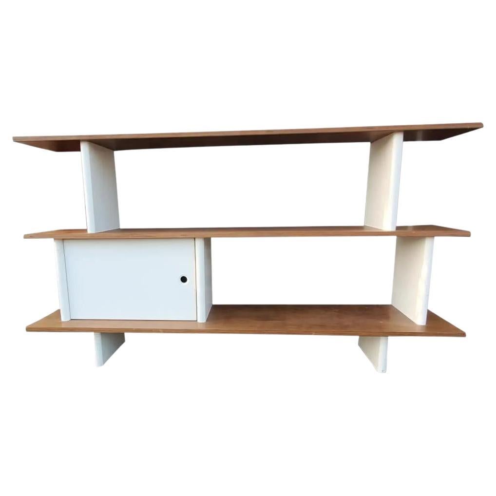 1980s Vintage Modular Bookshelf Unit Manner of Charlotte Perriand and Pierre Jea For Sale