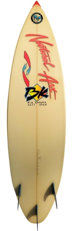 1980s Vintage Natural Art surfboard by Rich Price
