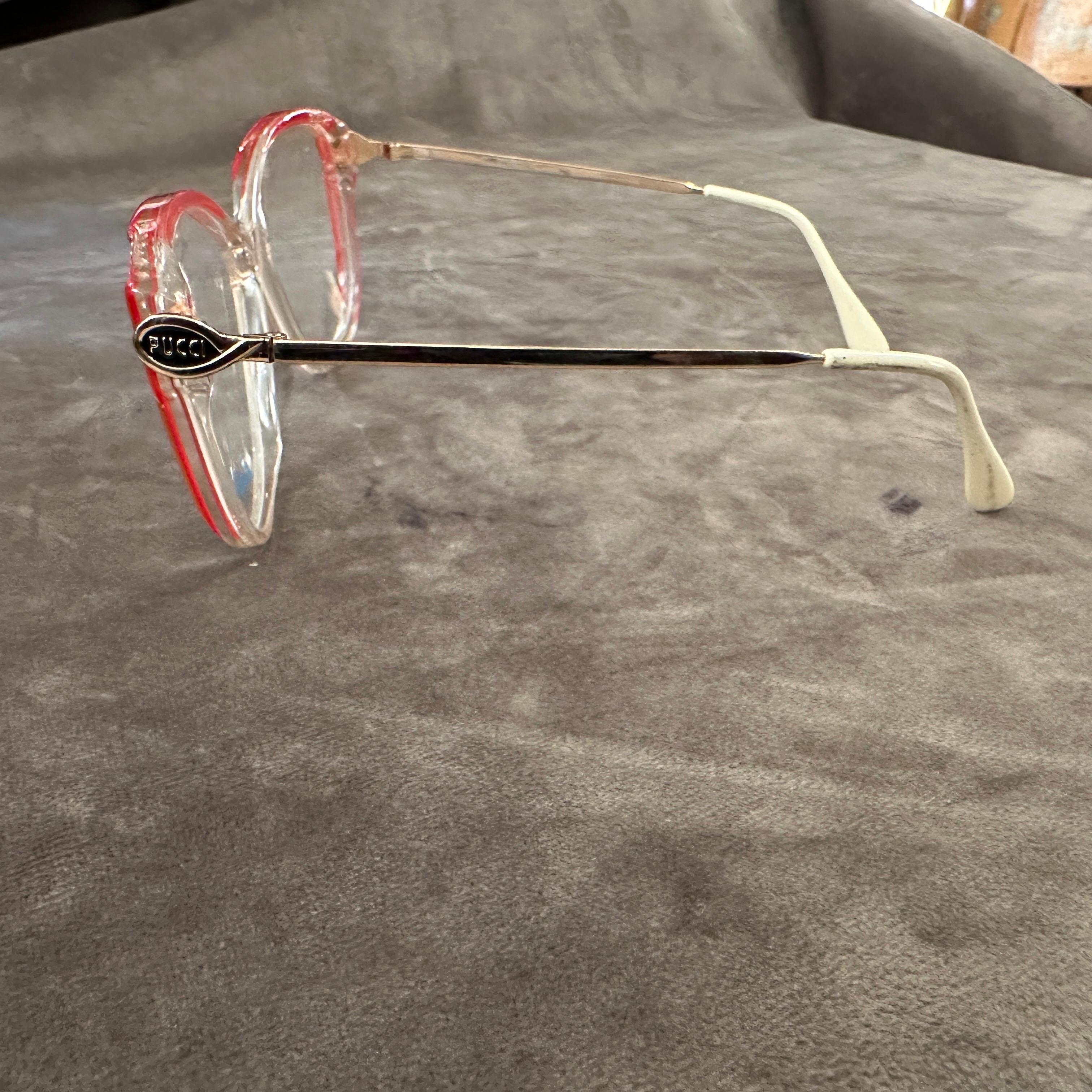 Gafas de sol de ojo de gato vintage de los años 80 de Emilio Pucci en Excelente estado para la venta en Aci Castello, IT