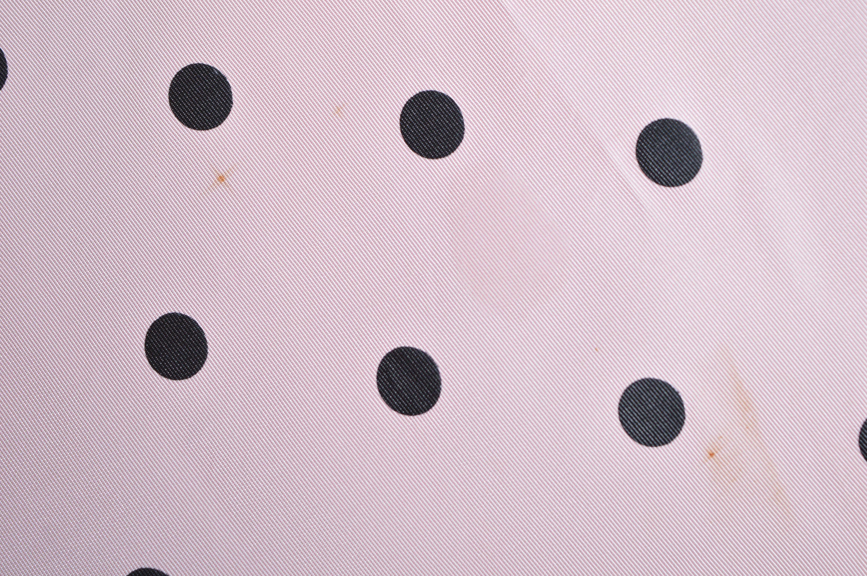 1980's Vintage Pastel Pink Taffeta Strapless Polka Dot Cocktail Party Dress For Sale 9
