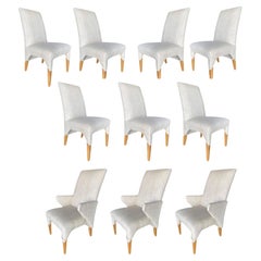 1980s Retro Post Modern Dining Chairs - Set of 10