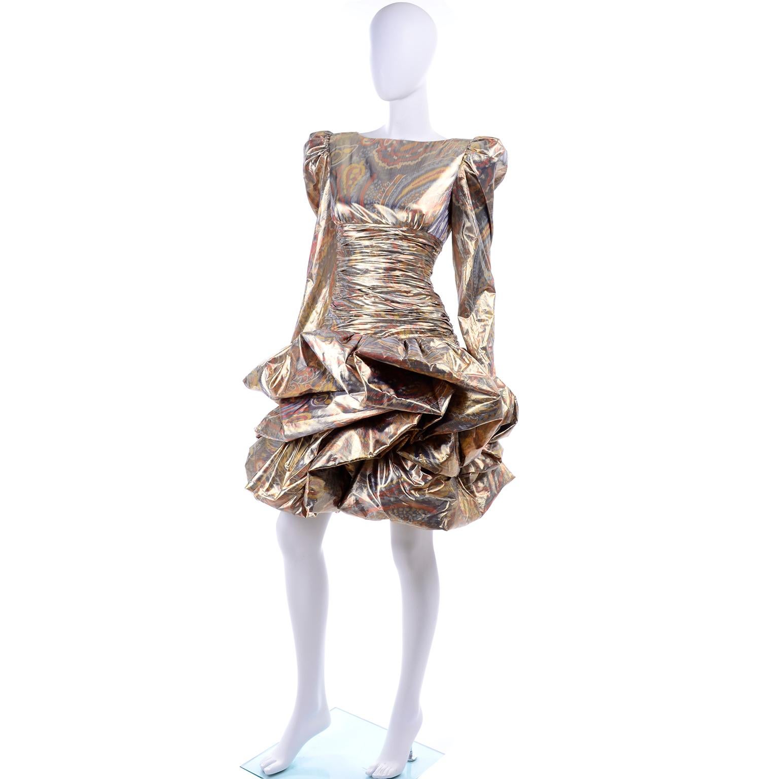 copper bronze dress