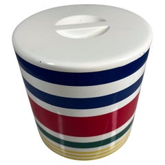 1980s Vintage Ralph Lauren Modern Stripe Ice Bucket Japan