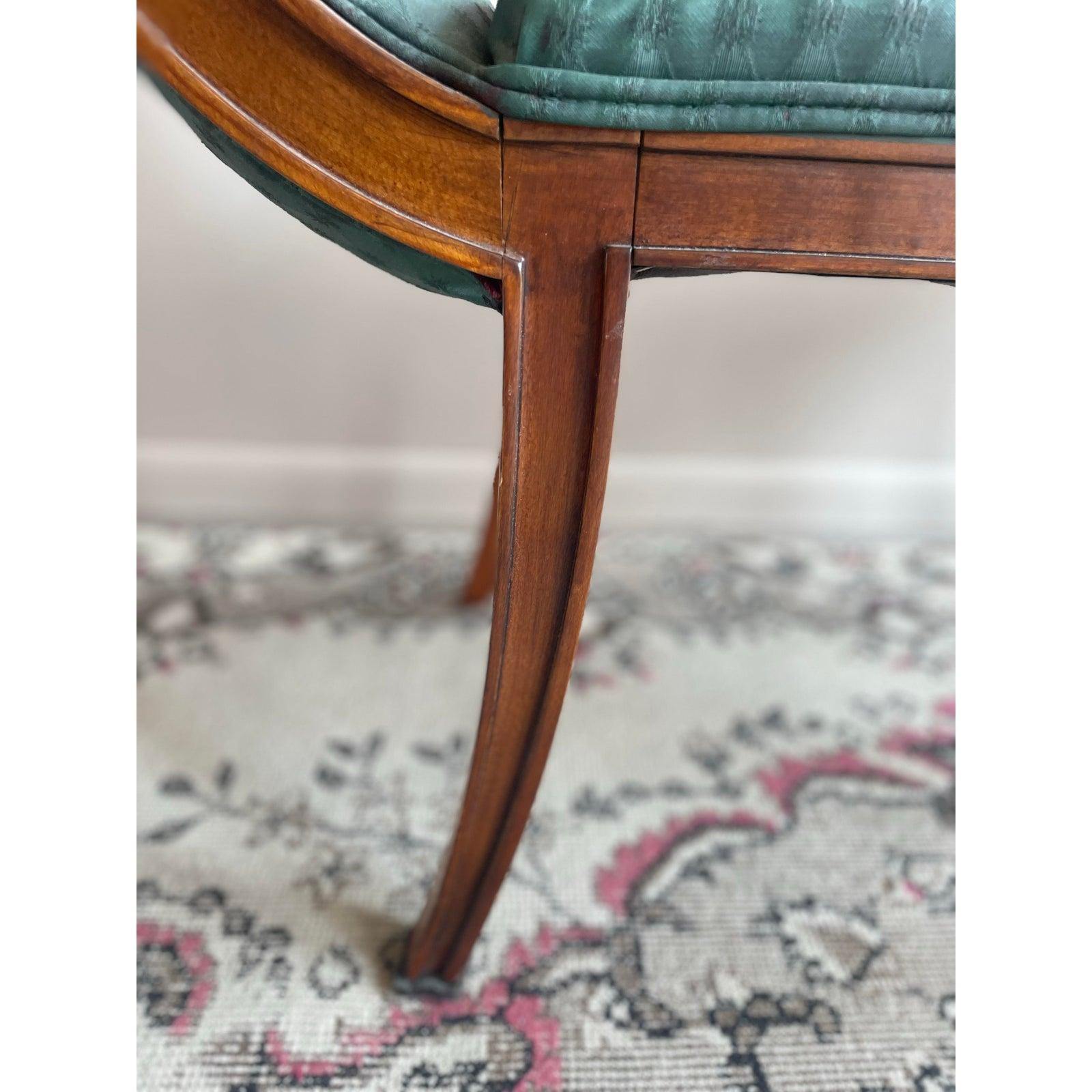1980s Vintage Scroll Bench For Sale 1