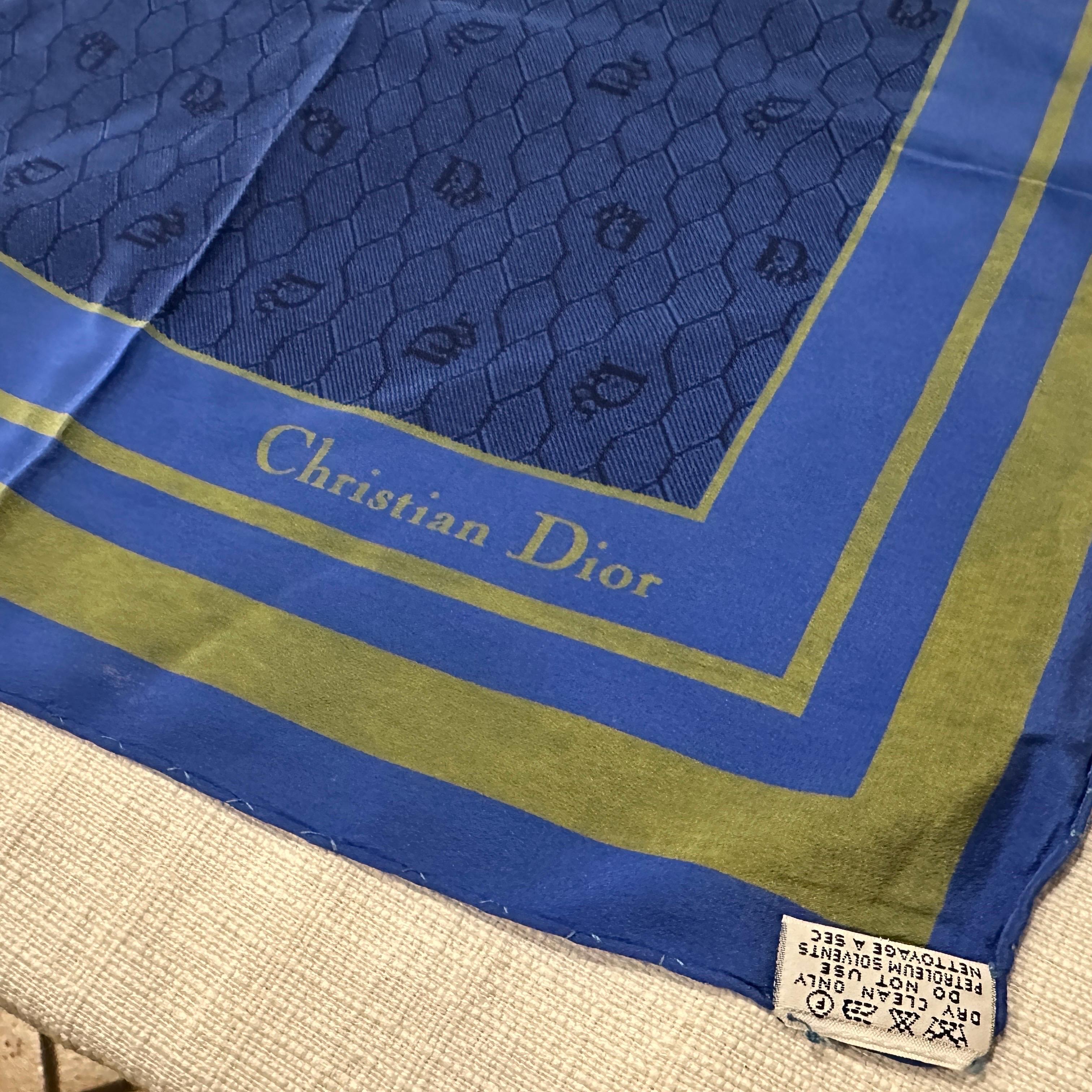 Écharpe vintage Christian Dior des années 1980 en vente 6