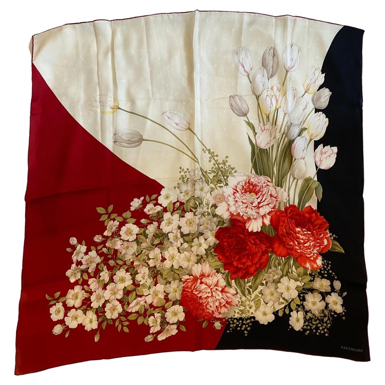 vintage valentino silk scarf