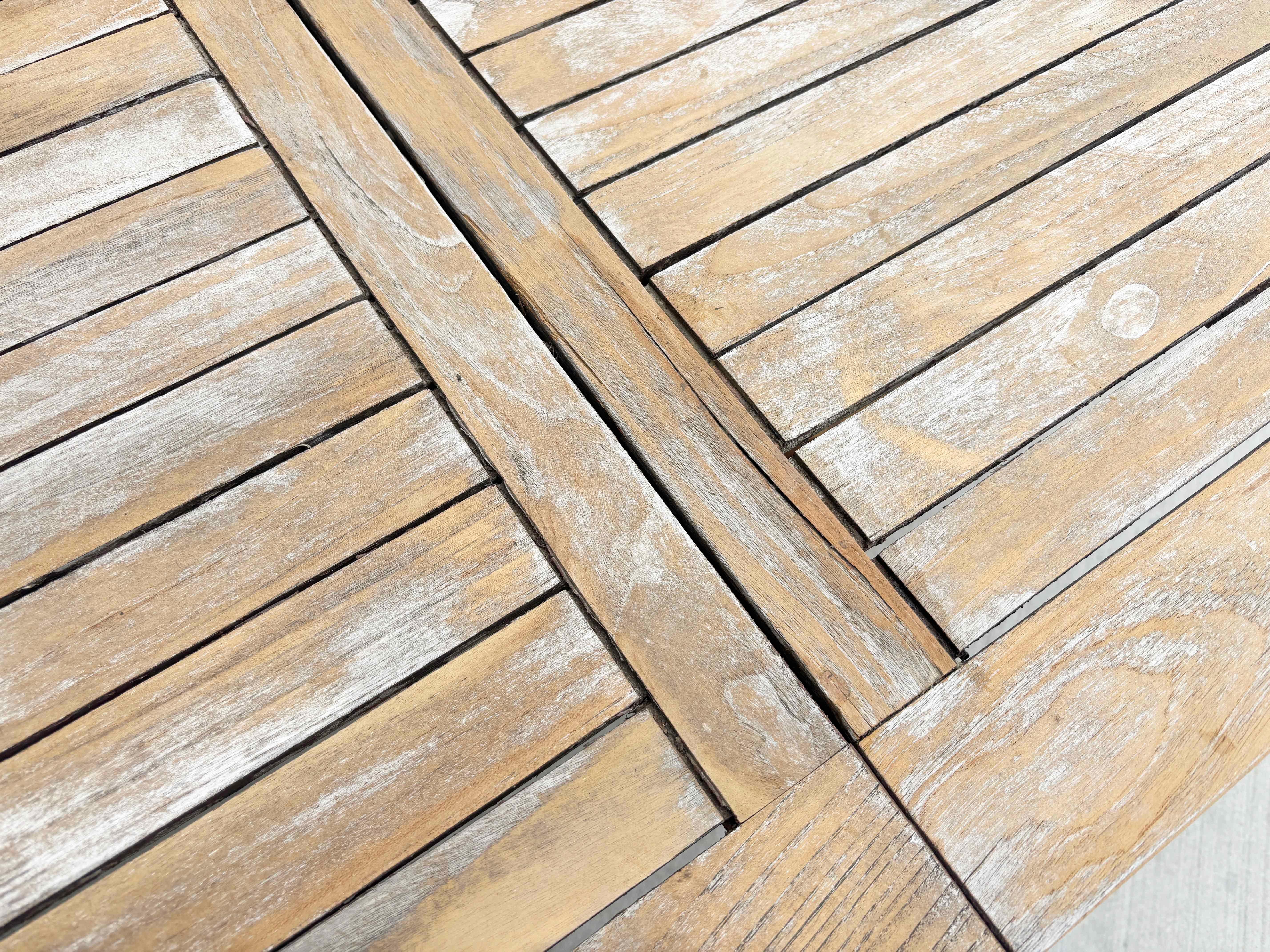 1980s Vintage Teak Patio Dining Table 4
