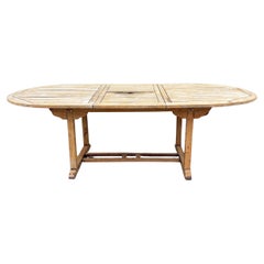 1980s Vintage Teak Patio Dining Table