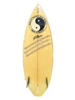 1980s Vintage Town and Country Shortboard by Glenn Minami