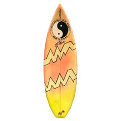 1980s Vintage Town and Country Shortboard by Glenn Minami