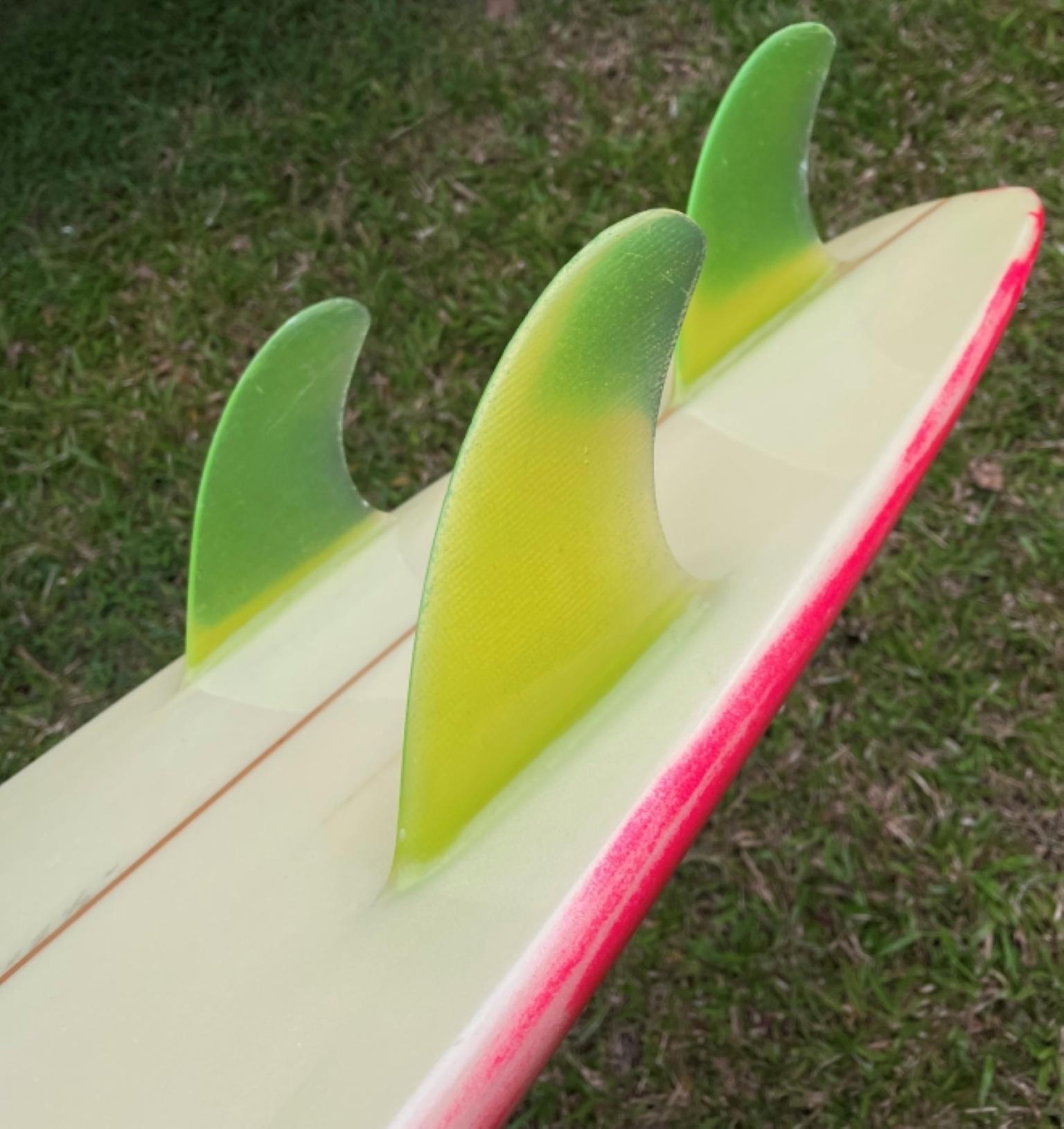 Late 20th Century 1980s Vintage Town & Country Surfboard Shaped by Dennis Pang