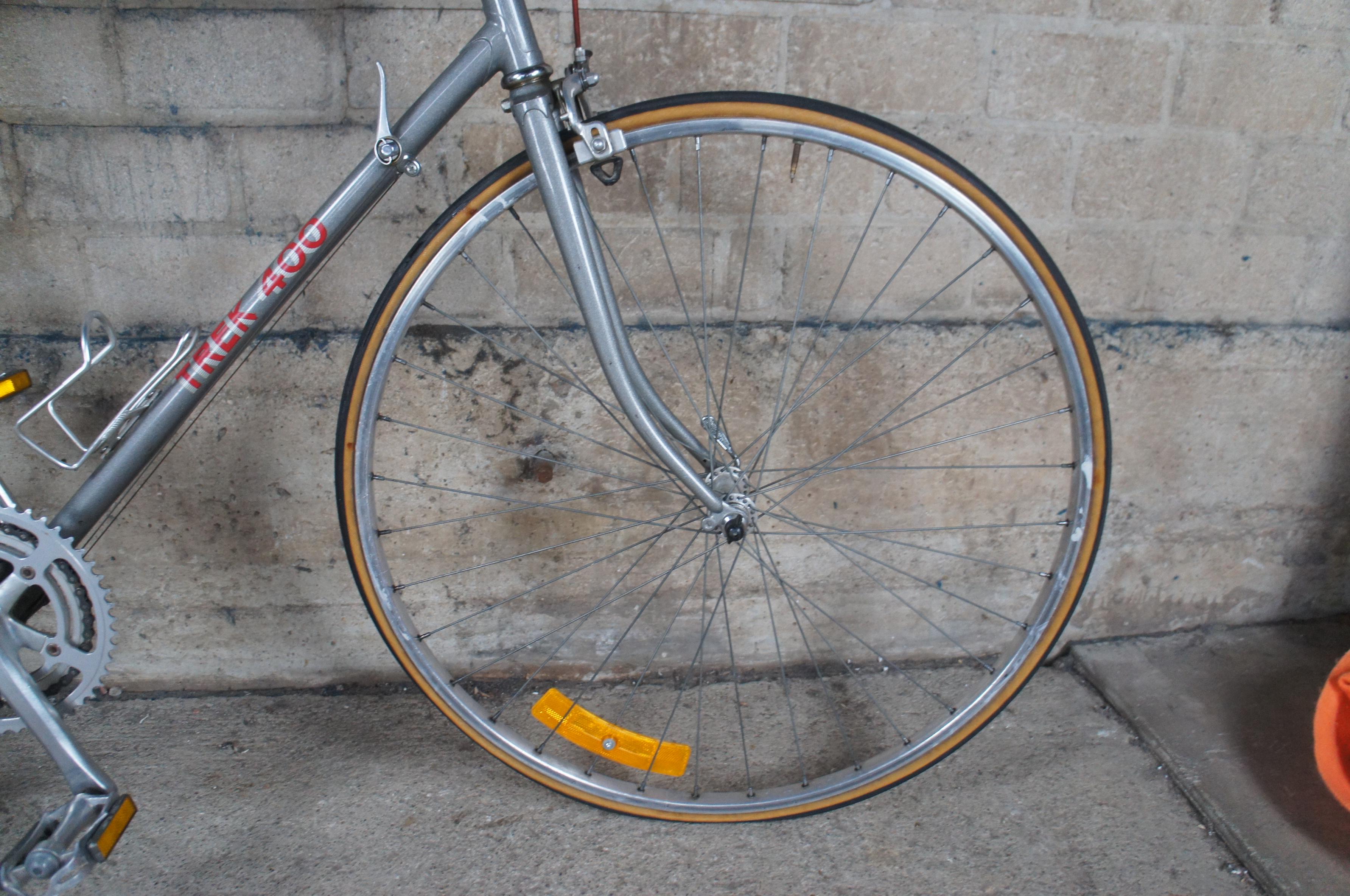 Late 20th Century 1980s Vintage Trek 400 Mens Touring Steel Road Bike Bicycle Shimano Gray