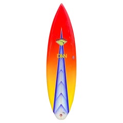 Tavola da surf vintage anni '80 Tropical Blends Hawaii di Dan Nakasone
