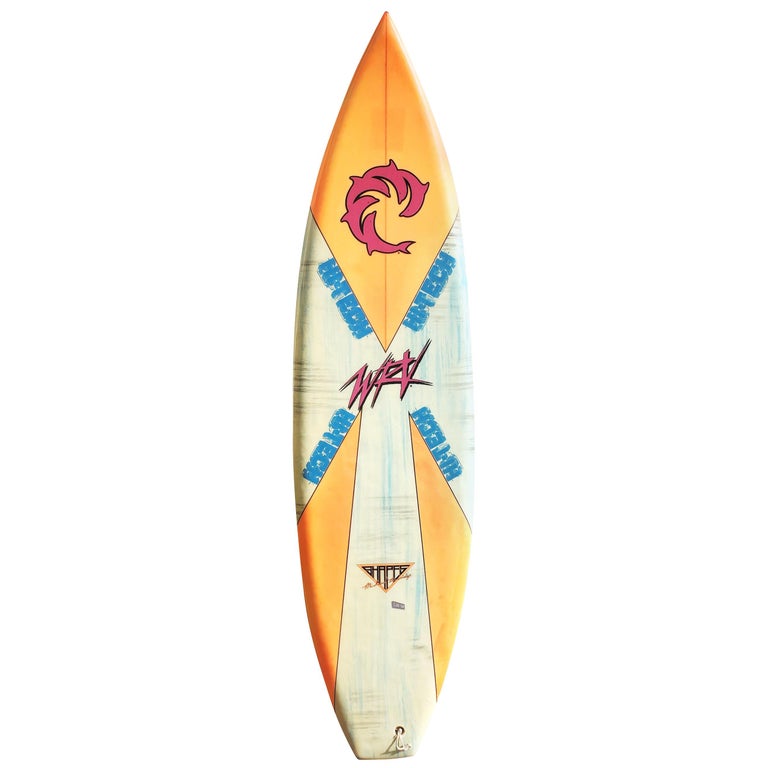 1980s Vintage Wave Riding Vehicles 'WRV' Surfboard by Mike Beveridge at