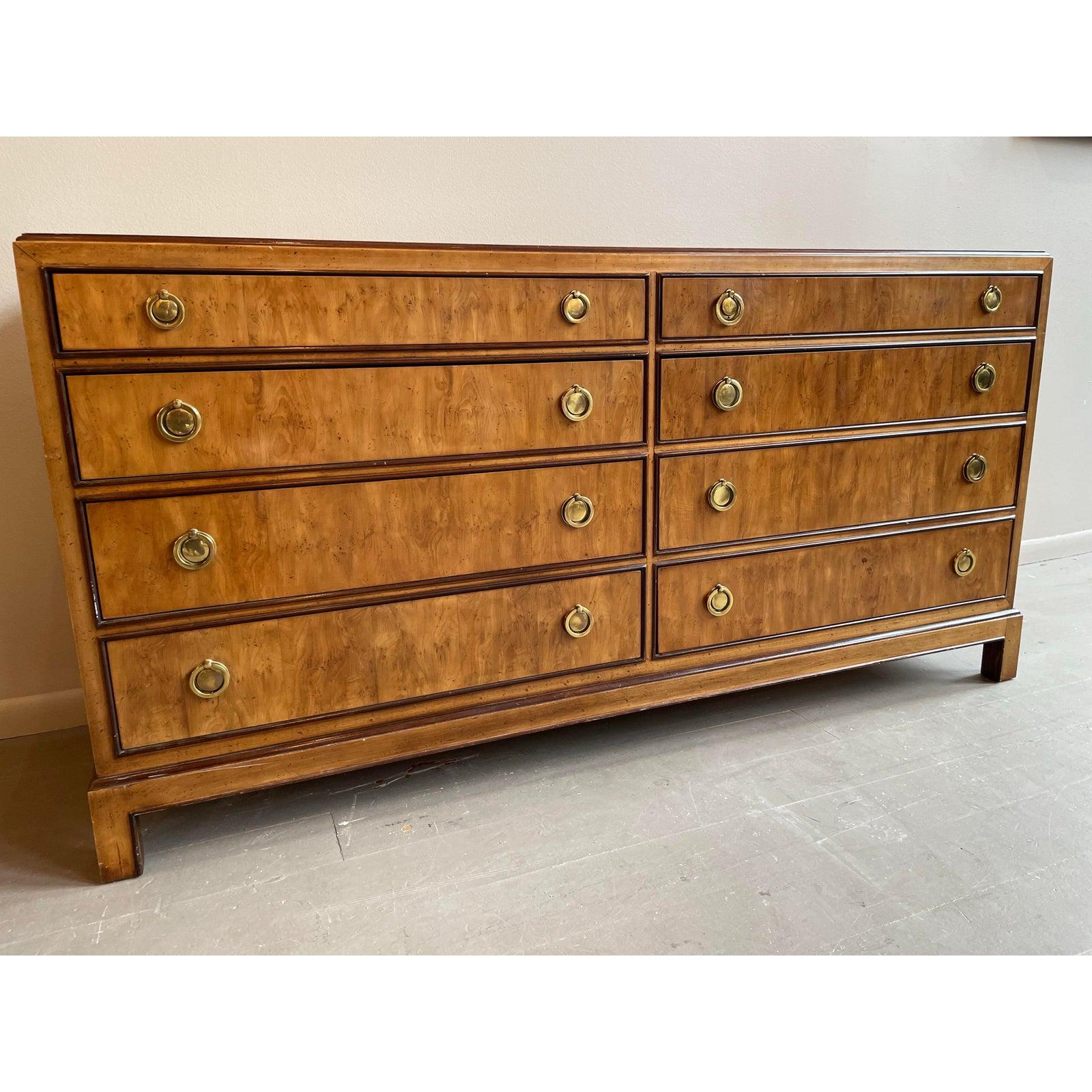 Late 20th Century 1980s Vintage Wooden Drexel Heritage Dresser For Sale
