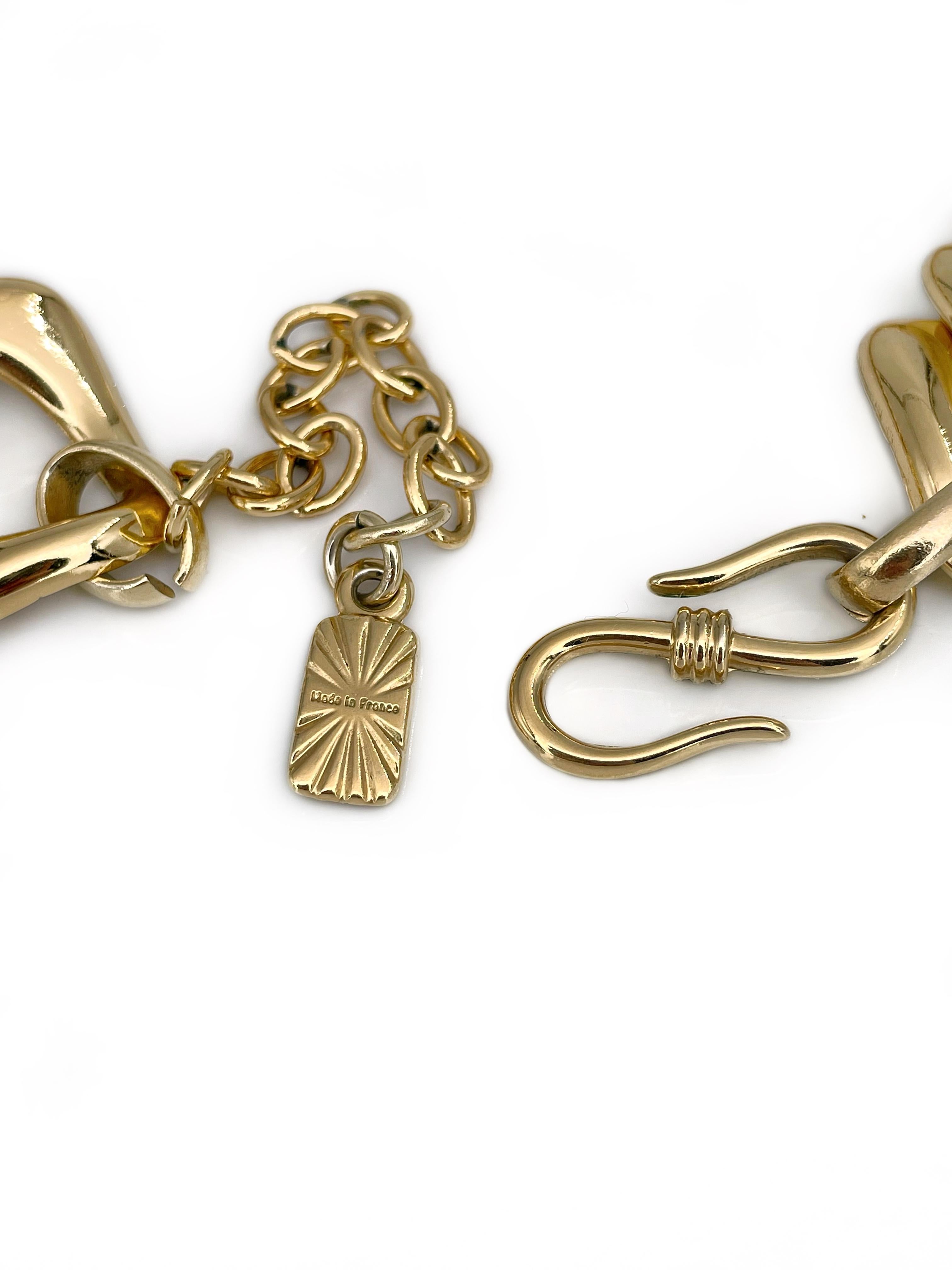 1980 Vintage Yves Saint Laurent YSL Collier Chaîne ton or Pour femmes en vente