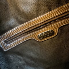 1980s Vintage Zucca Monogram Canvas Back Pack by Fendi