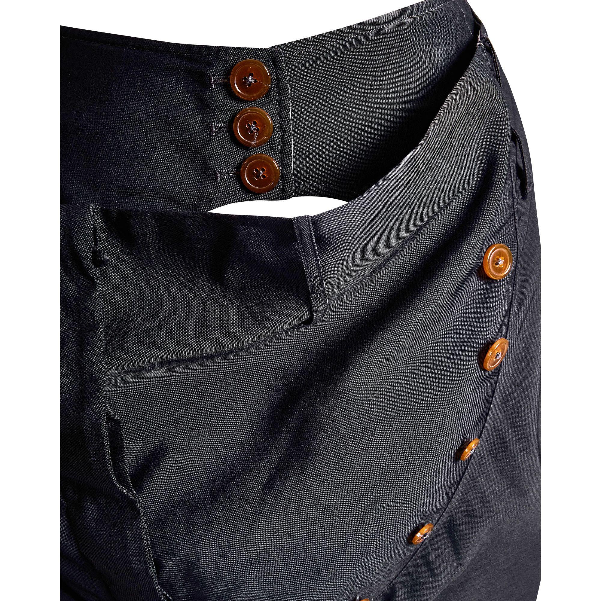 1980's Vivienne Westwood Deep Gray Wool Capri Trouser 1