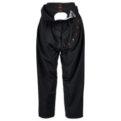 1980
s Vivienne Westwood Deep Gray Wool Capri Trouser