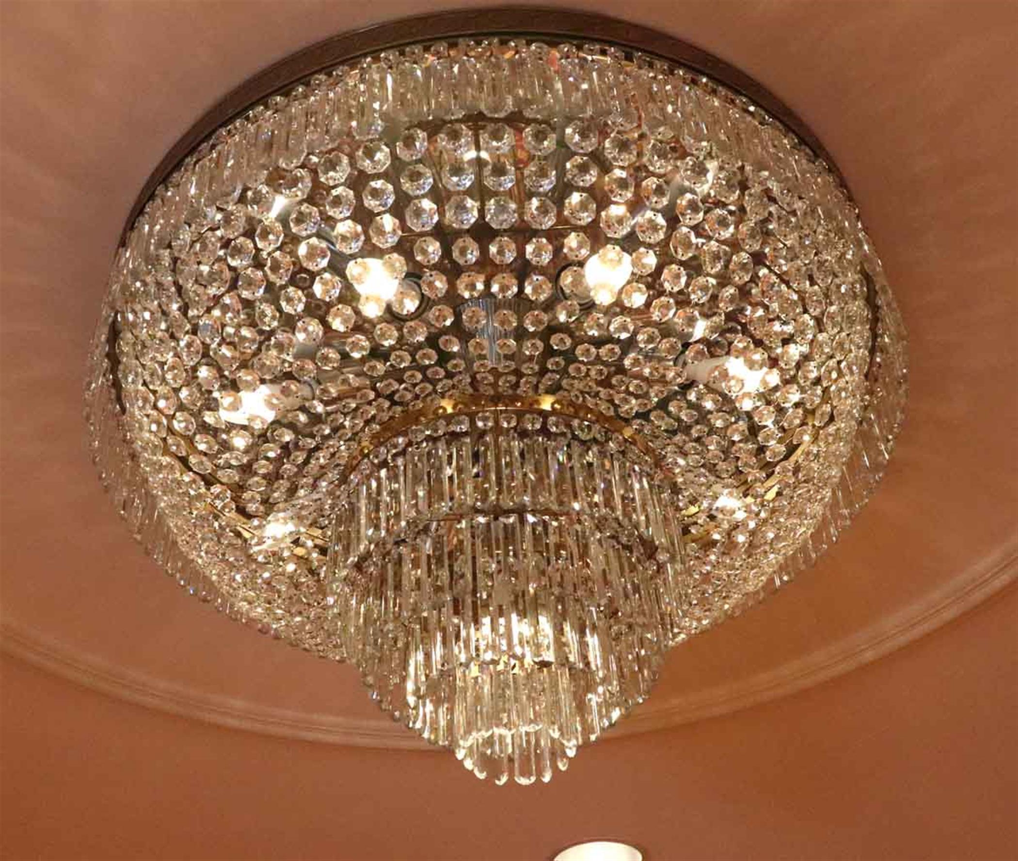 1980's crystal chandeliers