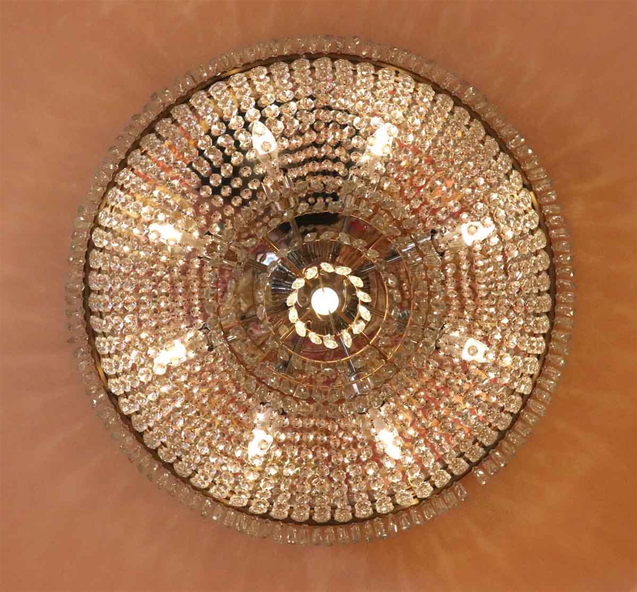 1980er Waldorf Astoria Hotel, Kronleuchter Duke of Windsor Suite, Einbaubeleuchtung, Kristall im Zustand „Gut“ im Angebot in New York, NY