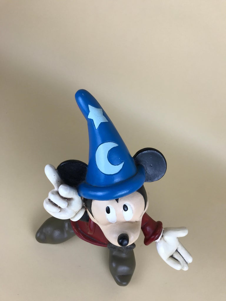 1980s Walt Disney Mickey Mouse Sorcerer's Apprentice Statue in
