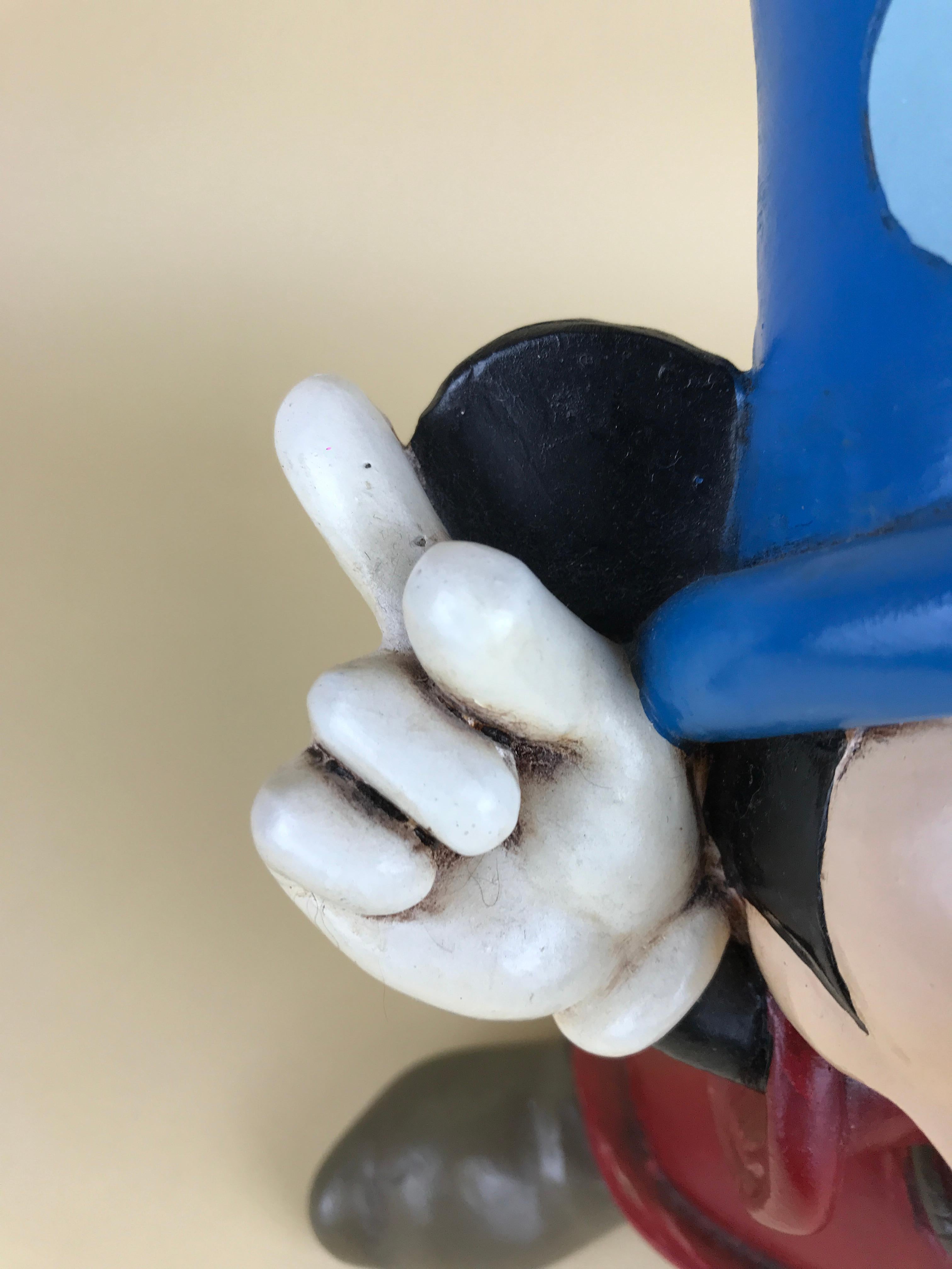 1980s Walt Disney Mickey Mouse Sorcerer's Apprentice Statue in Fiberglass For Sale 6