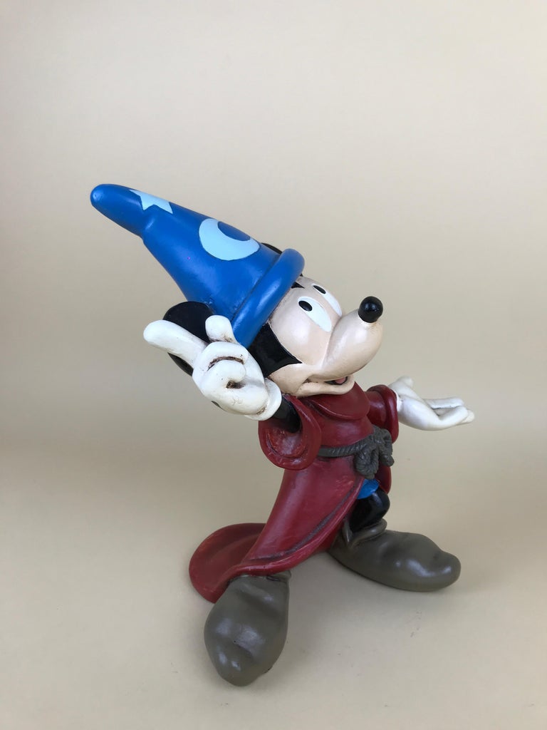1980s Walt Disney Mickey Mouse Sorcerer's Apprentice Statue in