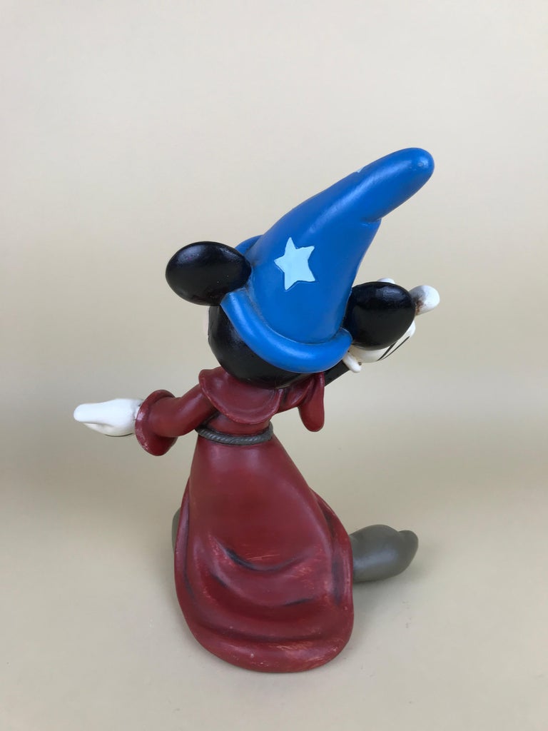1980s Walt Disney Mickey Mouse Sorcerer's Apprentice Statue in