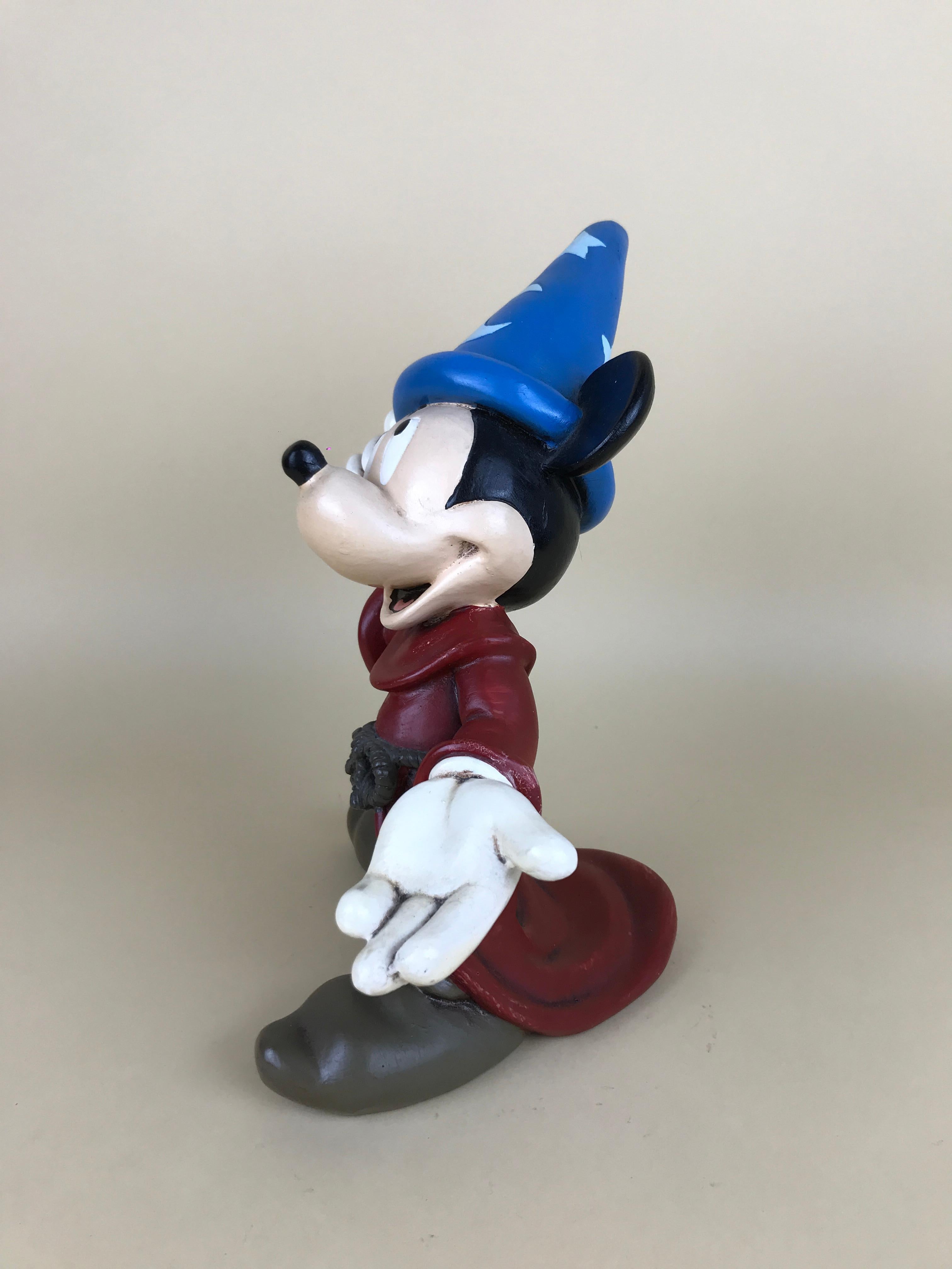 Post-Modern 1980s Walt Disney Mickey Mouse Sorcerer's Apprentice Statue in Fiberglass For Sale