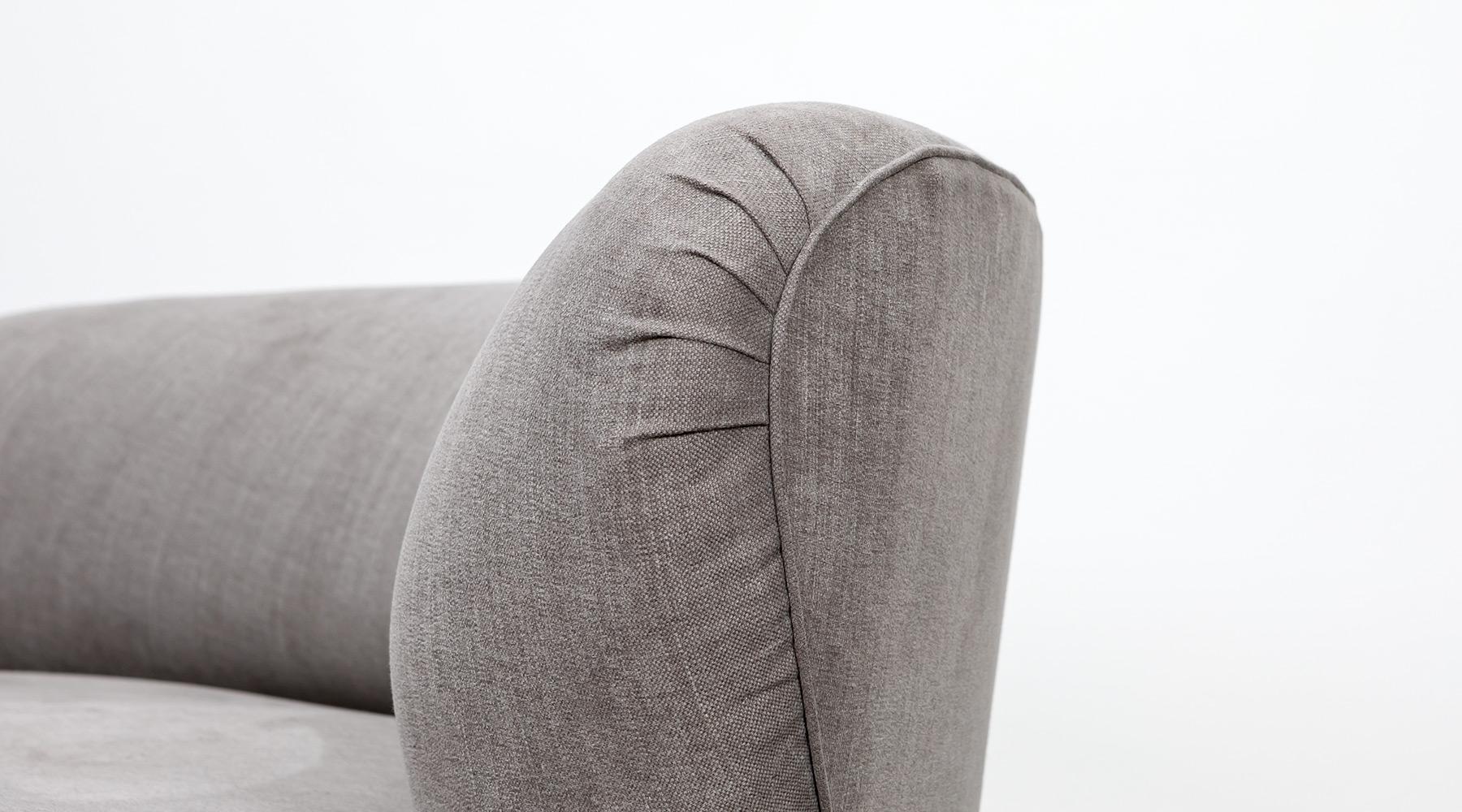 1980s Warm Grey, New Upholstery Sofa by Vladimir Kagan 4