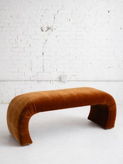 Banco Cascada de los 80 en Mohair Cobre