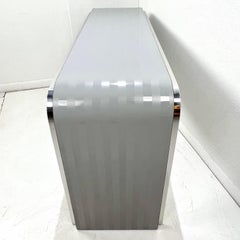1980s Waterfall Console Table
