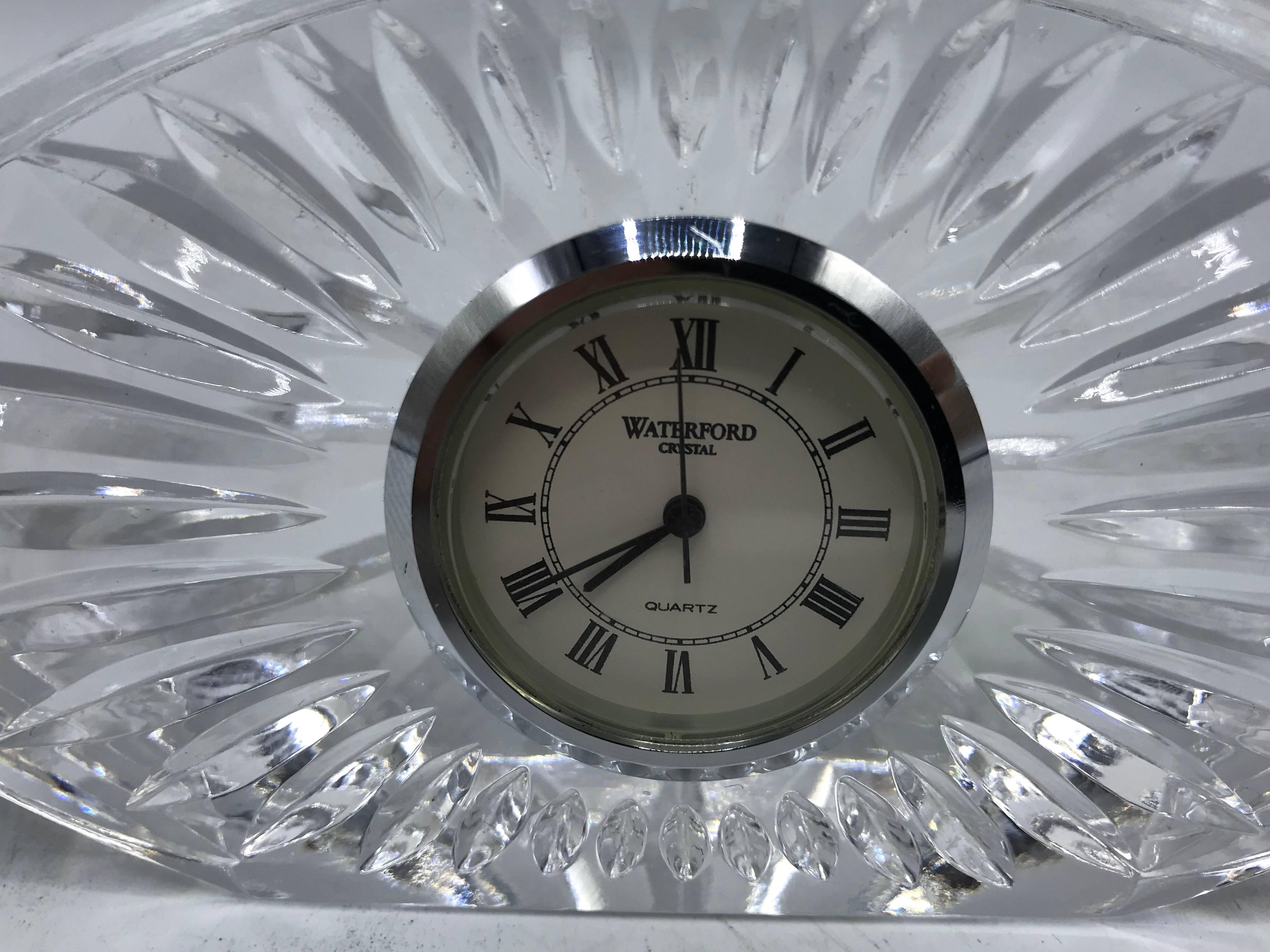 waterford crystal clock