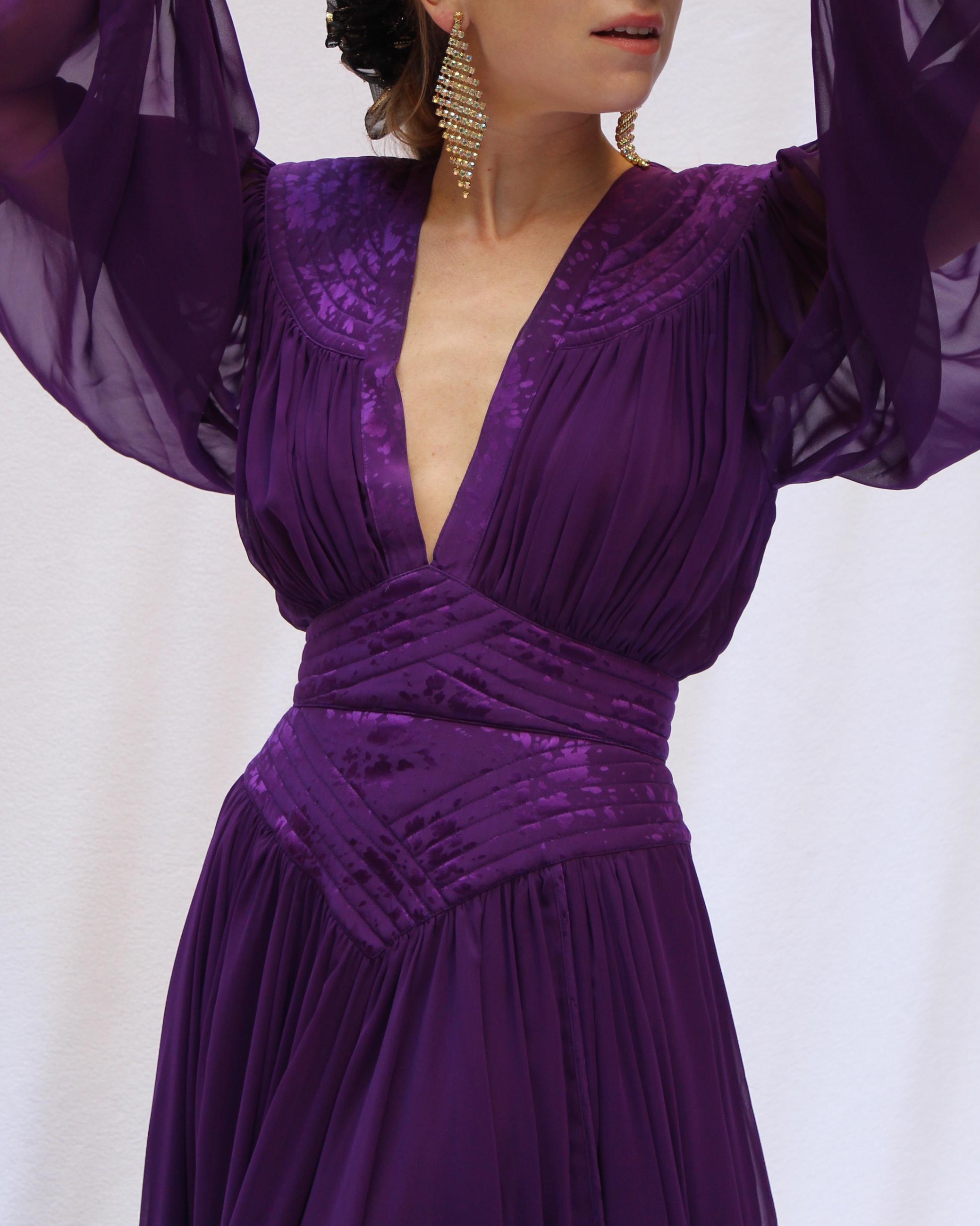 1980s WAYNE CLARK LONG SLEEVE COCKTAIL DRESS In Good Condition In New York, NY
