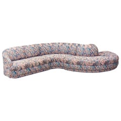 1980s Weiman Kagan Style Serpentine Curved Four-Piece Sectional