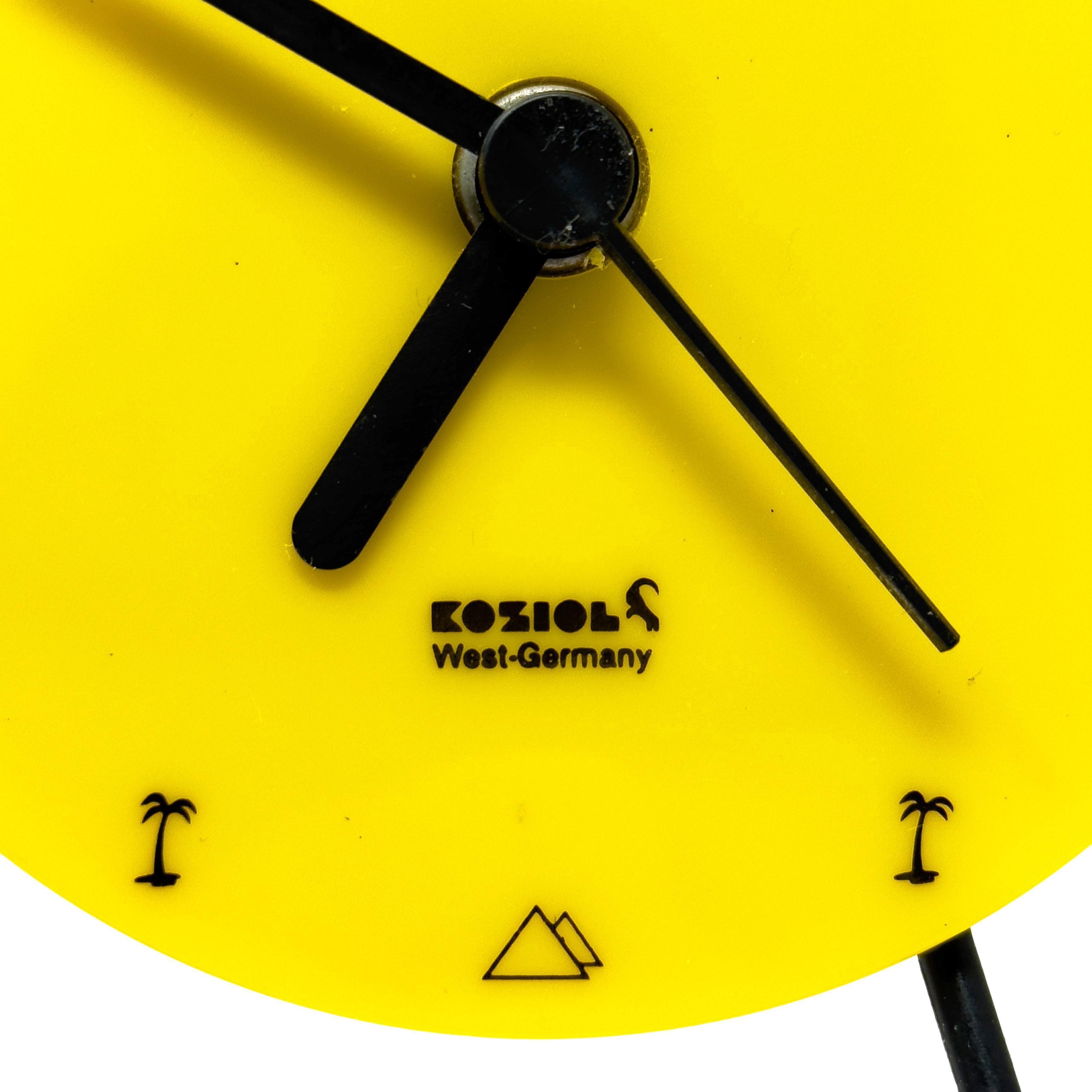 1980s West German Postmodern Desk Clock by Koziol 1