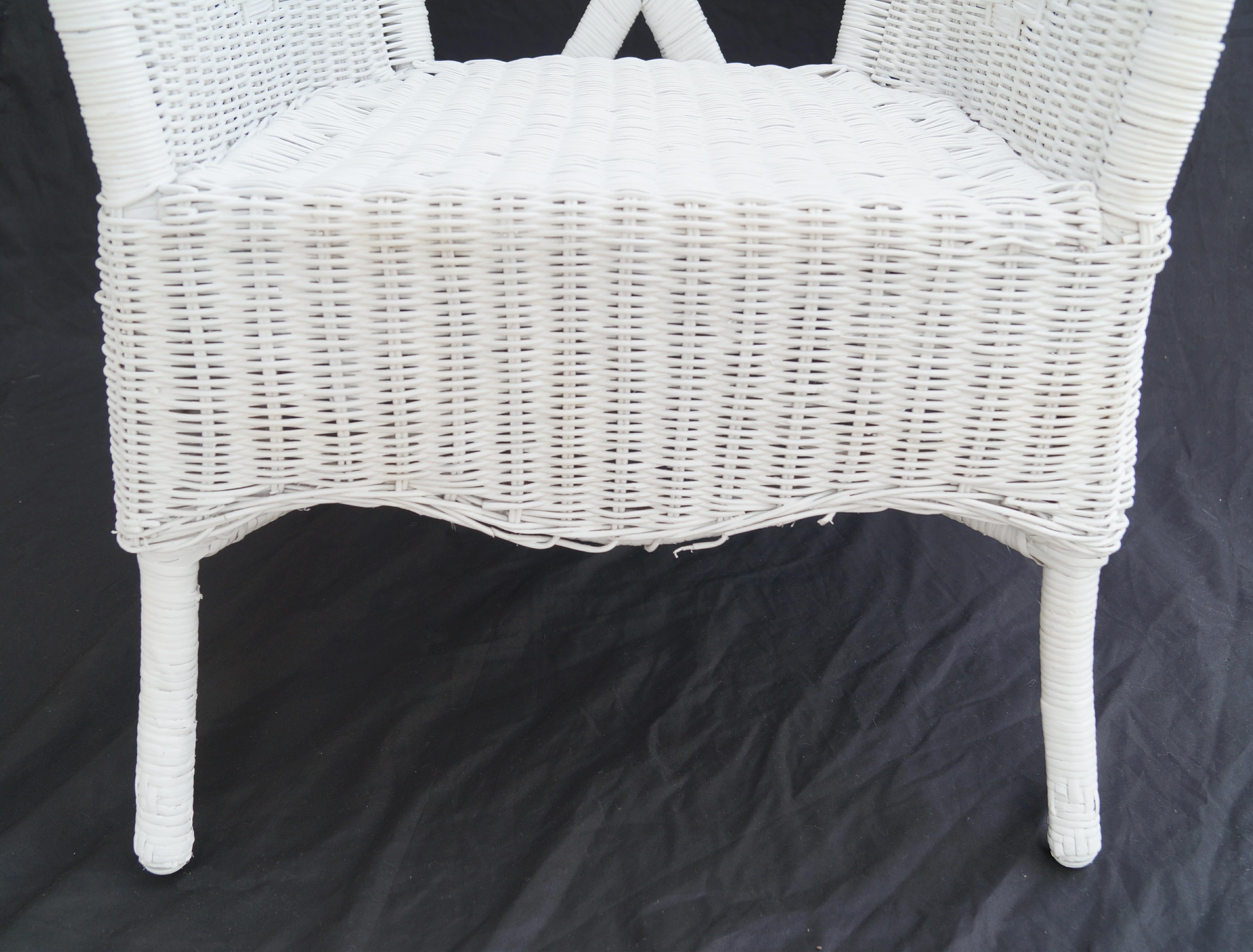 Inconnu Fauteuil de tennis de tennis racket Henry Link blanc des années 1980 en vente