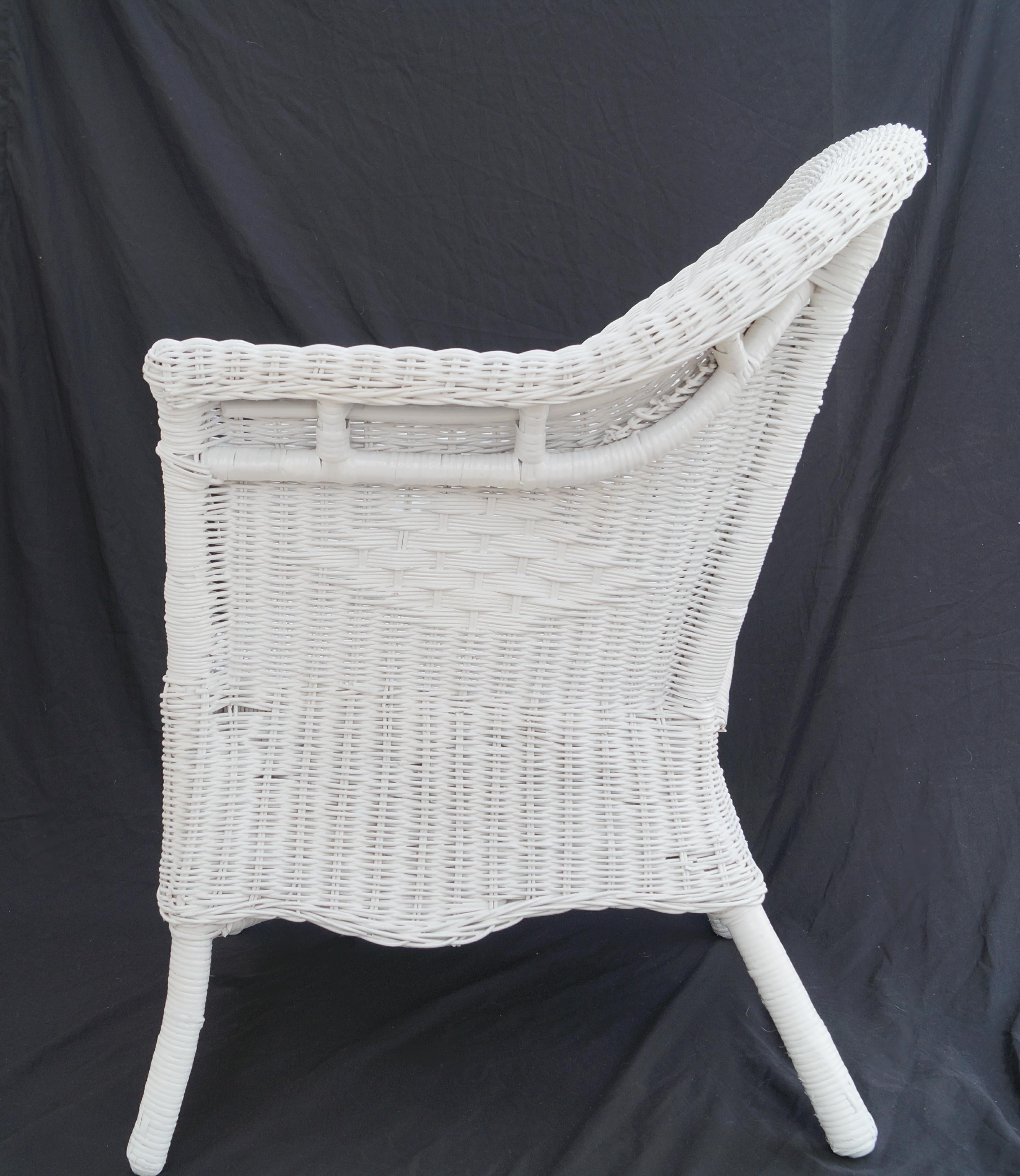Fauteuil de tennis de tennis racket Henry Link blanc des années 1980 en vente 1