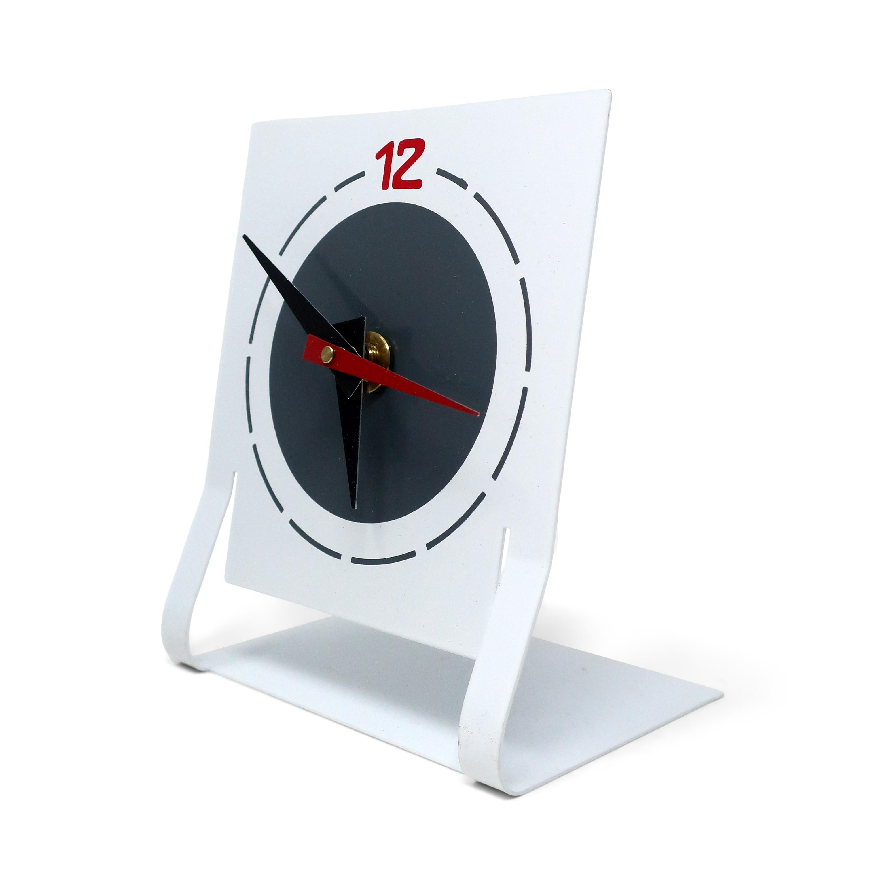 A postmodern desk or table clock by Time Square. This 