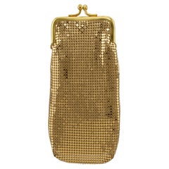 1980er Jahre Whiting und Davis Gold Mesh-Gläser-Etui