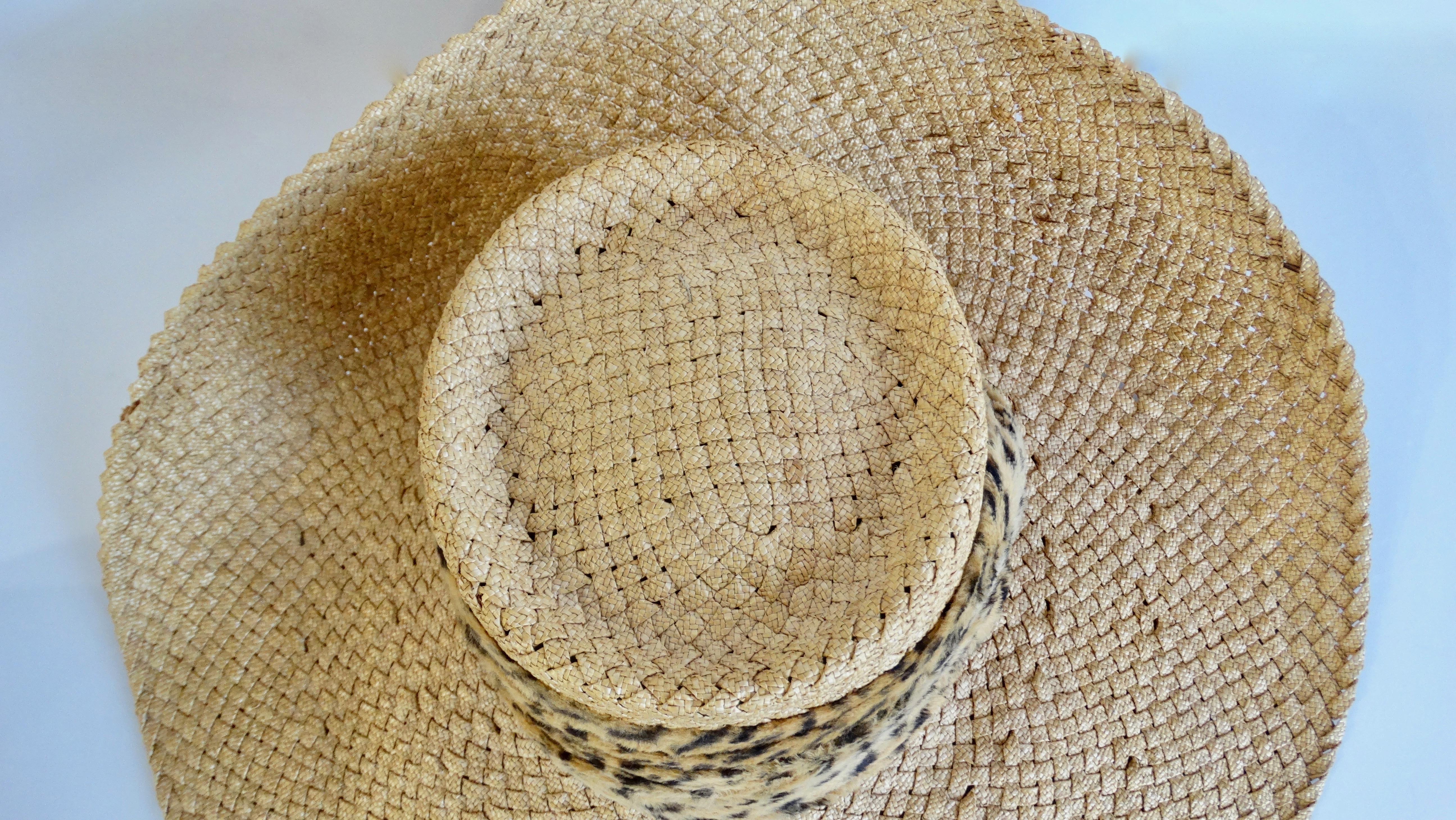 asymmetrical straw hat