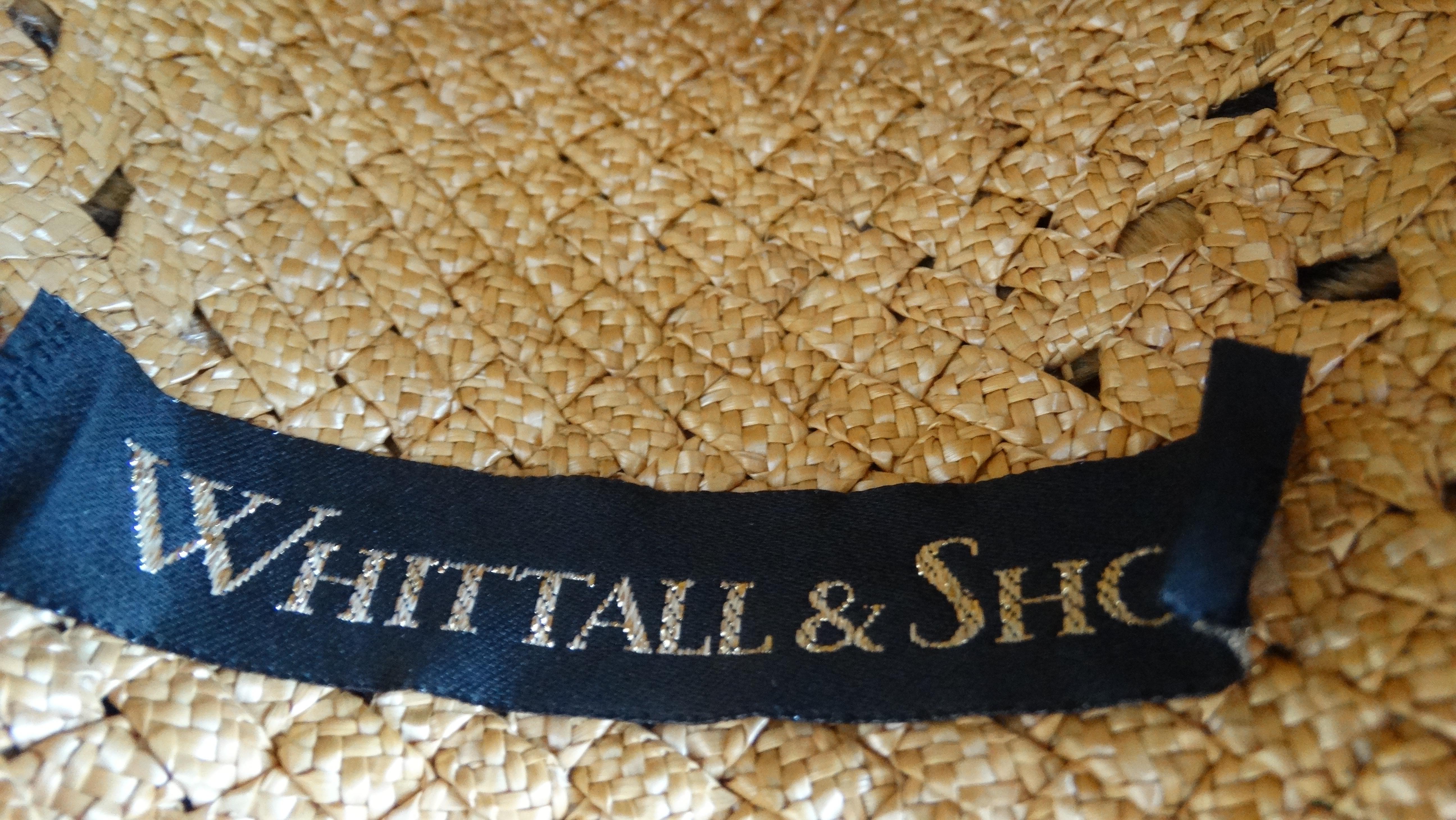 Whittall & Shon 1980s Asymmetrical Wide Brim Straw Hat 1