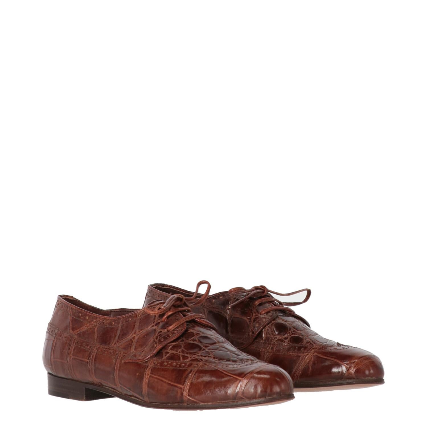 Brown 1980s William Lace-up Shoes For Sale