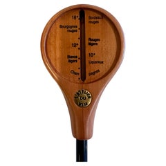 1980's Wine Thermometer French L Atellier Du Vin New Never Used