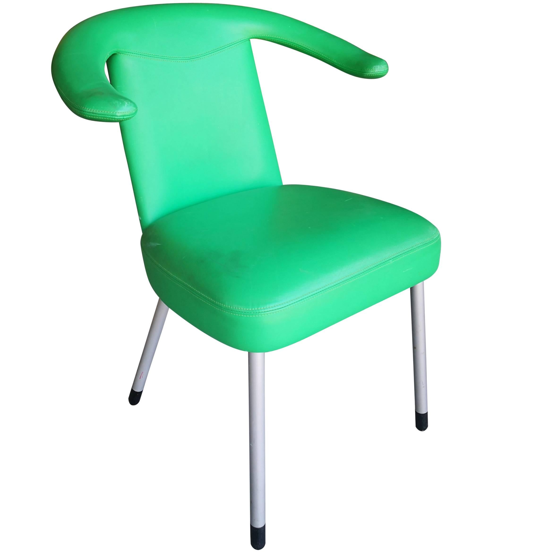 Burlap Upholstered Dome Chair For Sale at 1stDibs