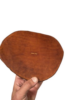 1980's Wood brutalist vide poche by Hermès