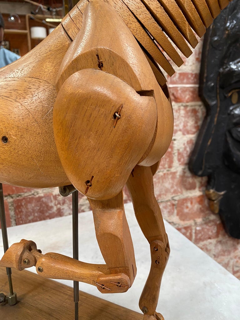 1980s Wood Italian Horse Sculpture at 1stDibs