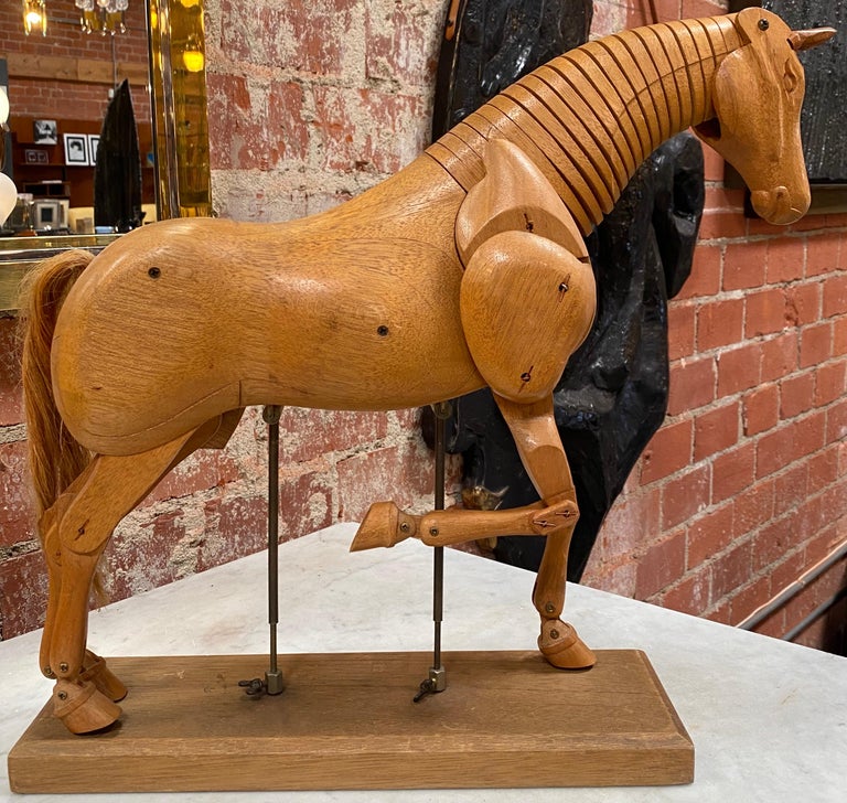 1980s Wood Italian Horse Sculpture at 1stDibs