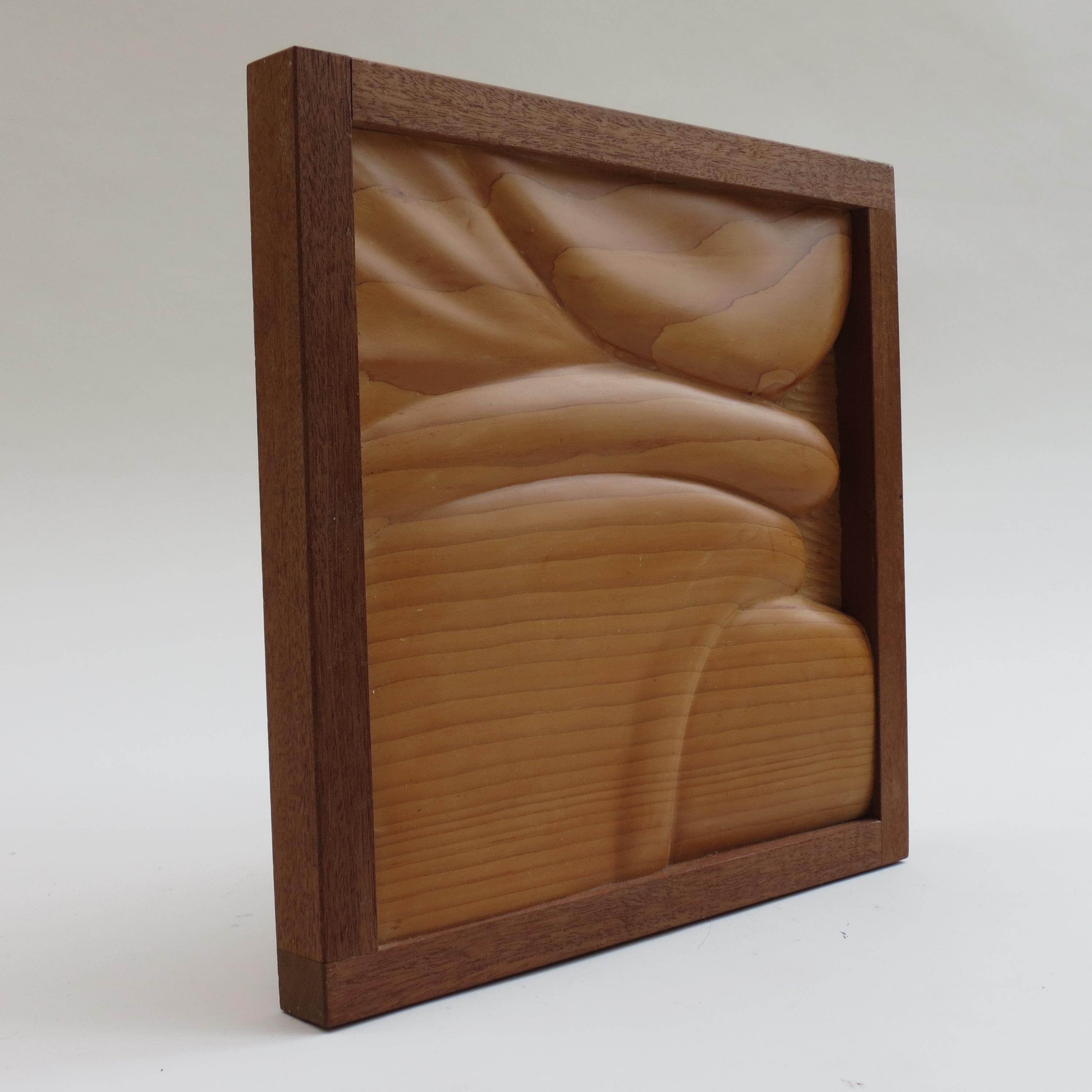 English 1980s Wooden Wall Sculpture by Ian Gordon 